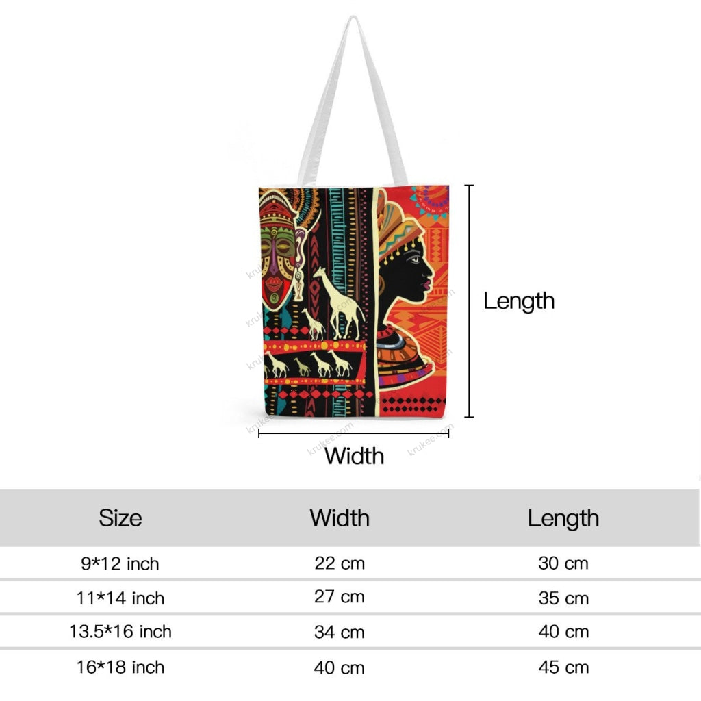 African Artwork Apron - Culture 22 Natural Linen Tote Bag