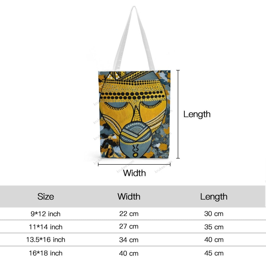 African Artwork Apron - Culture 29 Natural Linen Tote Bag