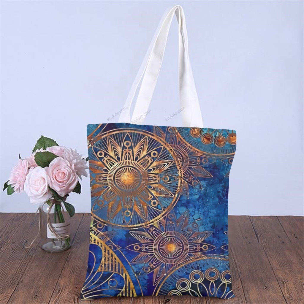 African Artwork Apron - Culture 4 Natural Linen Tote Bag