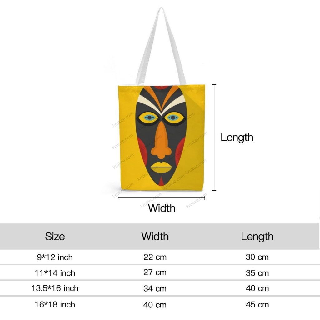 African Artwork Apron - Culture 8 Natural Linen Tote Bag