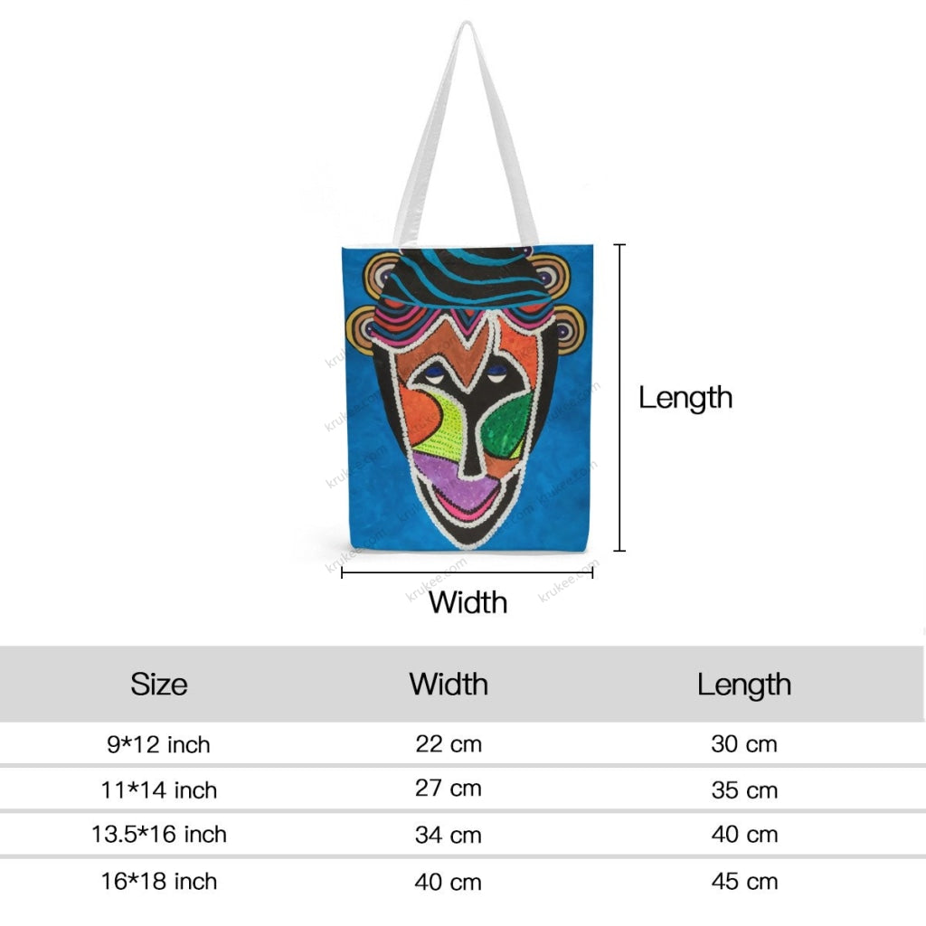 African Artwork Apron - Culture 9 Natural Linen Tote Bag