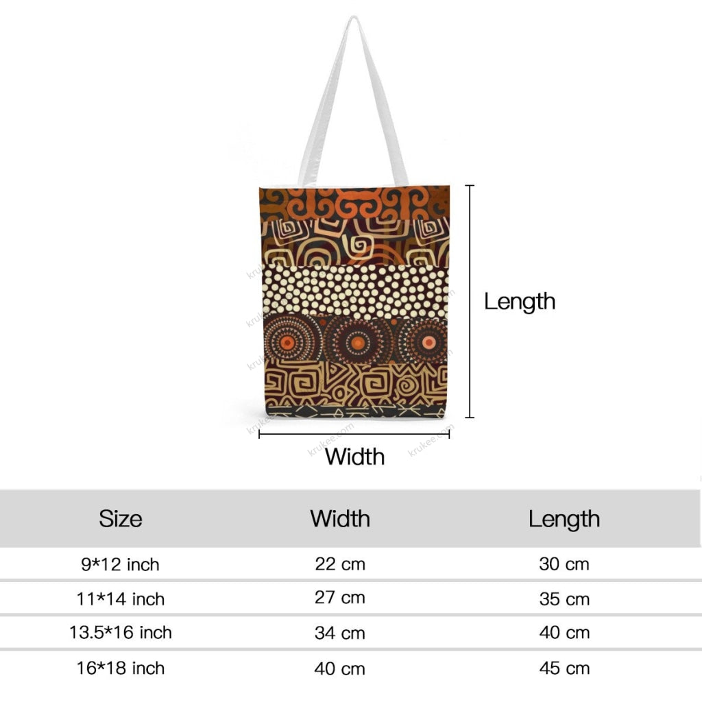 African Artwork Apron - Our Culture Natural Linen Tote Bag