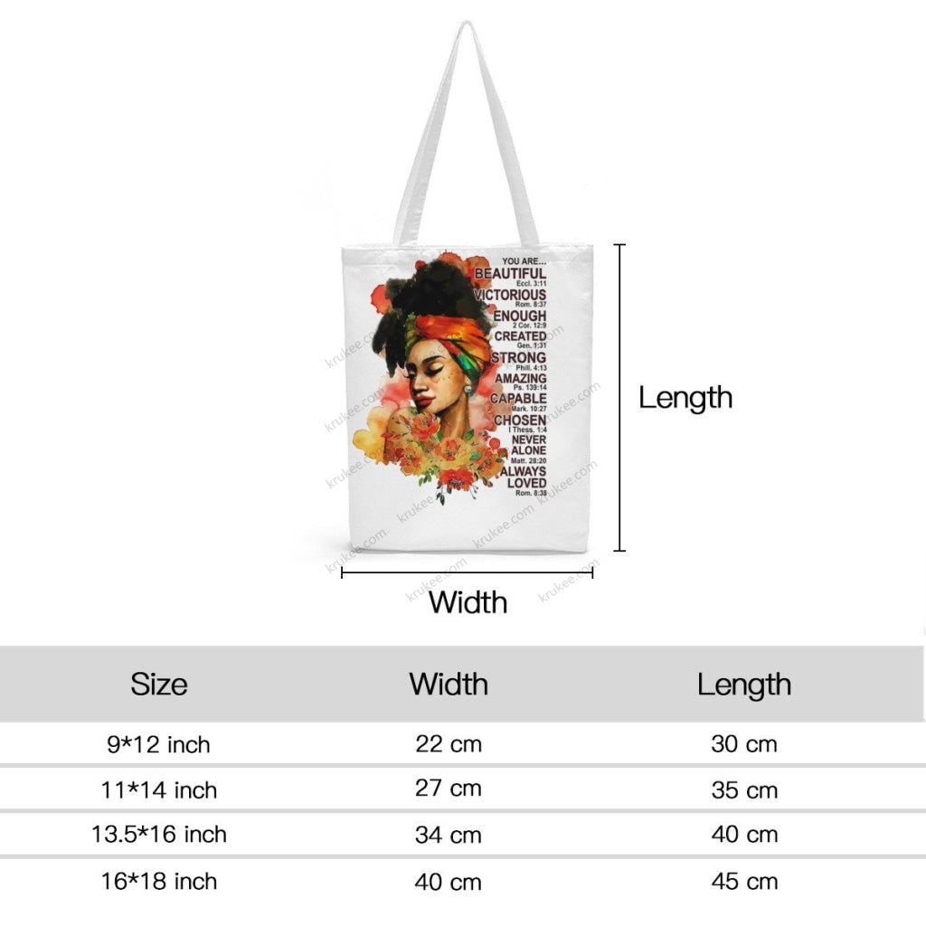 African Artwork Apron - You Are Natural Linen Tote Bag