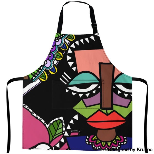 African Culture Art Apron - 27Inch X 29Inch Aprons