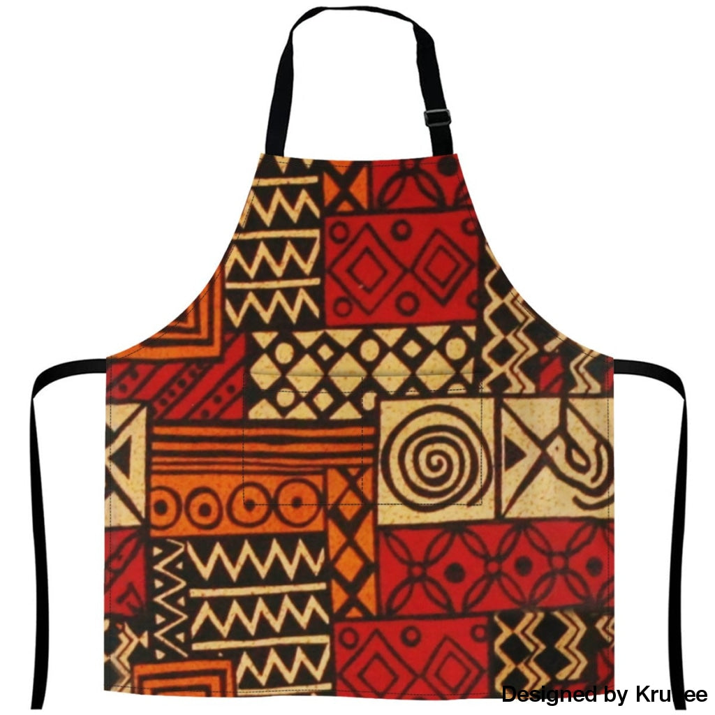 African Culture Art Apron - 7 27Inch X 29Inch Aprons