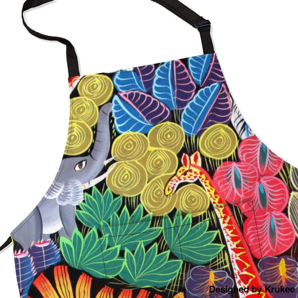 African Culture Art Apron - Animals Aprons