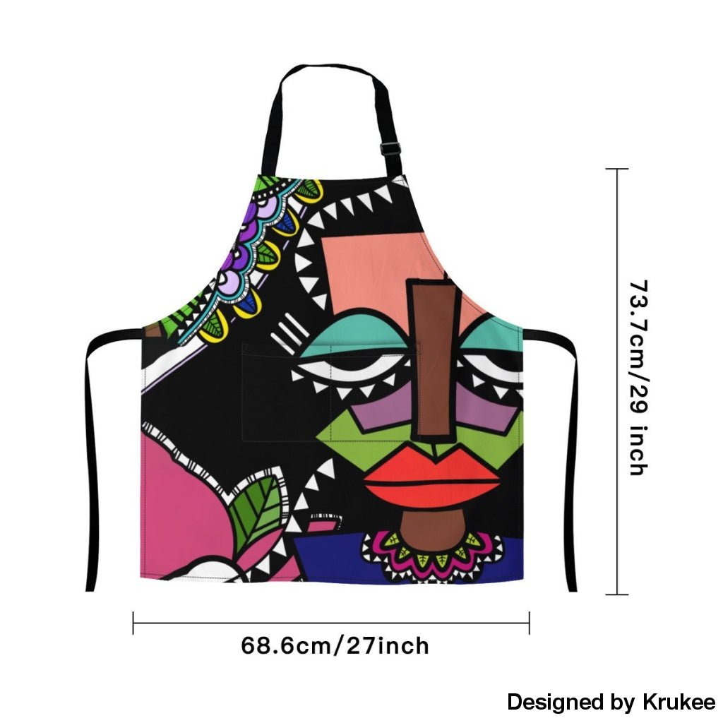 African Culture Art Apron - Aprons