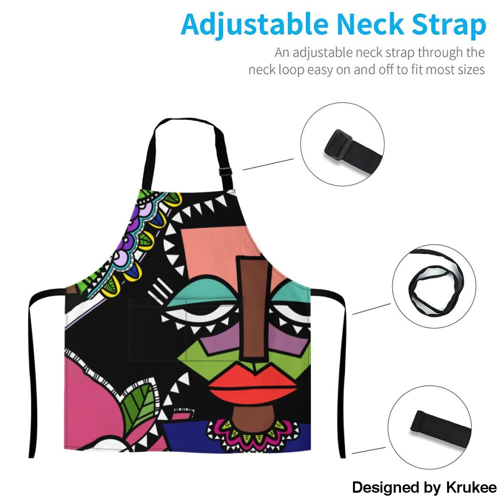 African Culture Art Apron - Aprons