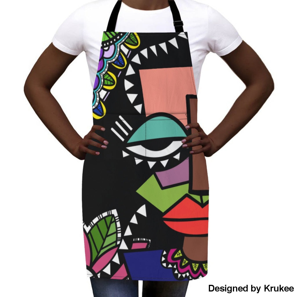 African Culture Art Apron - Aprons