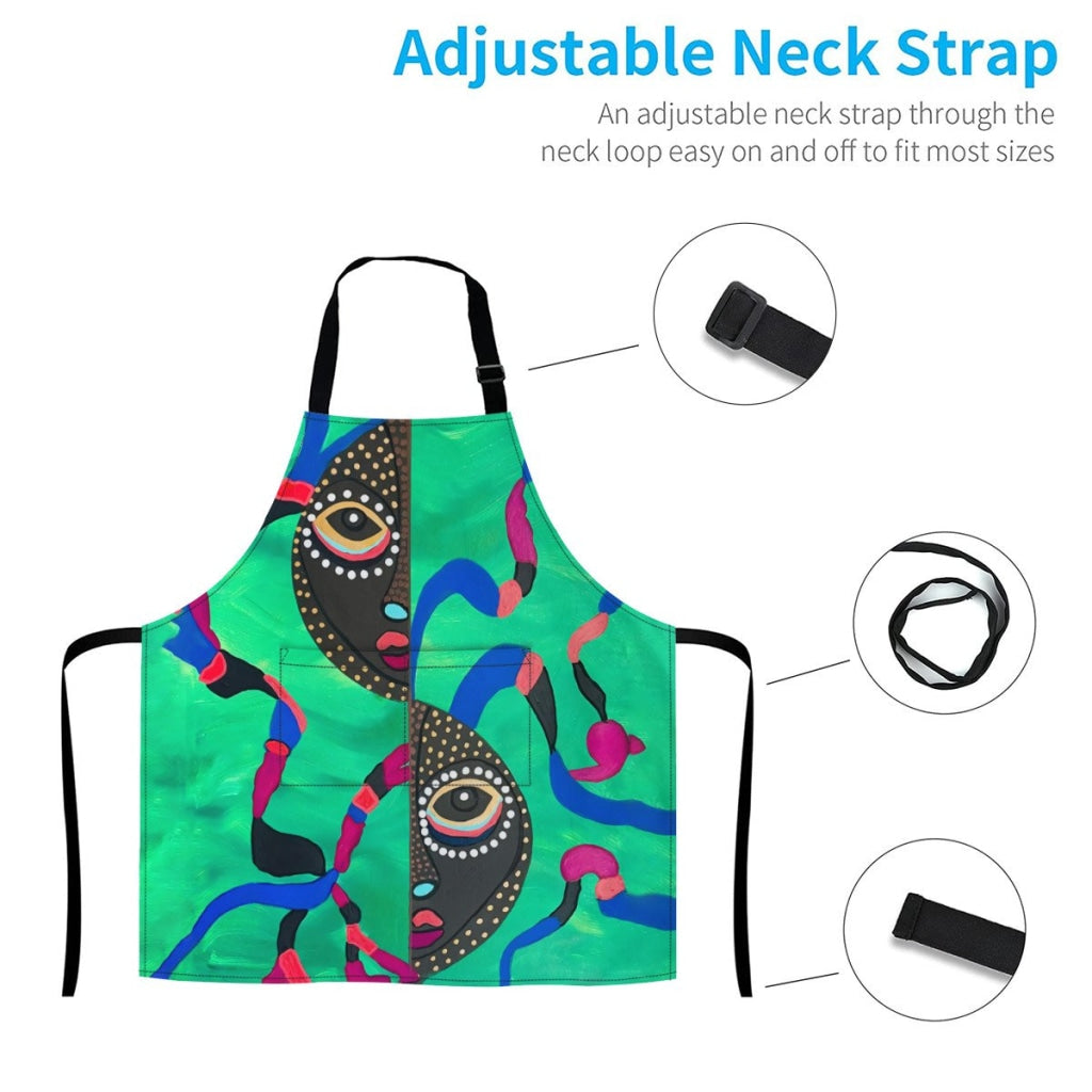 African Culture Art Apron - E Aprons