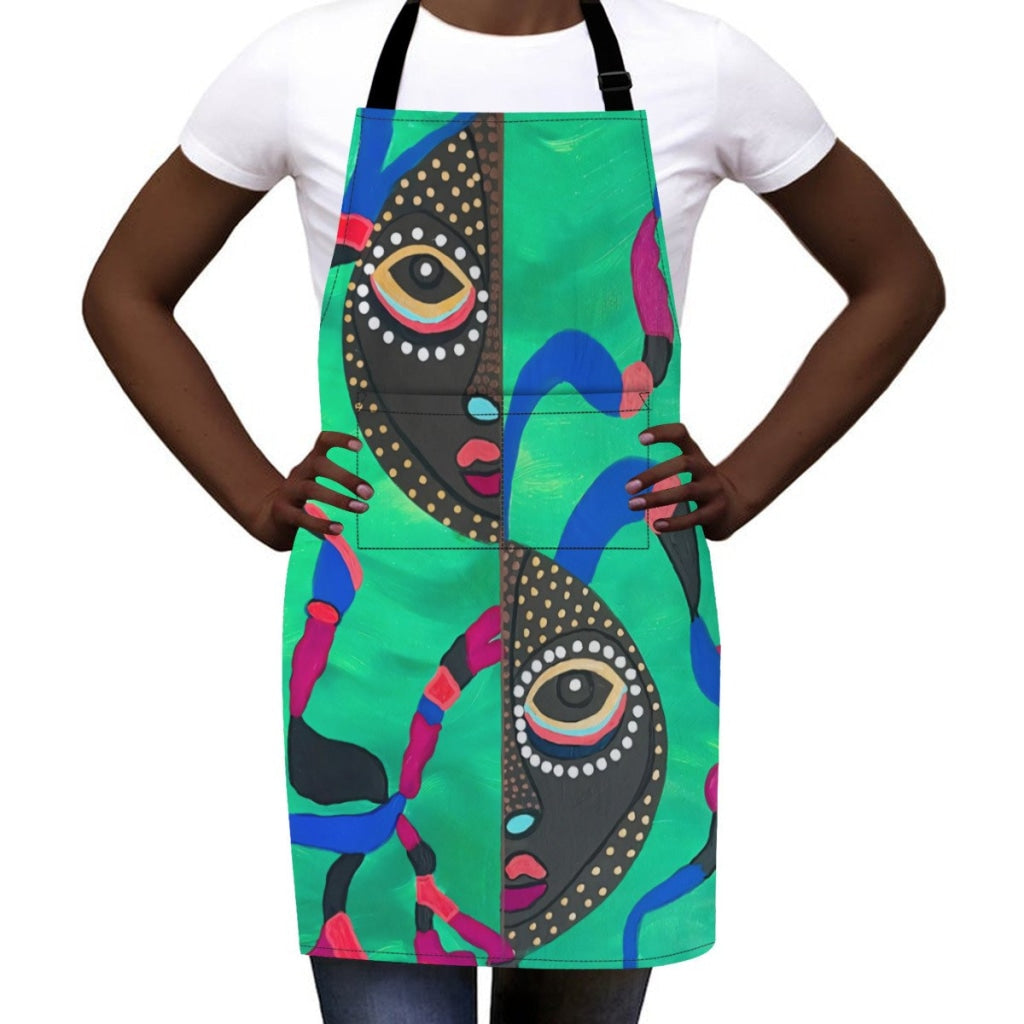 African Culture Art Apron - E Aprons