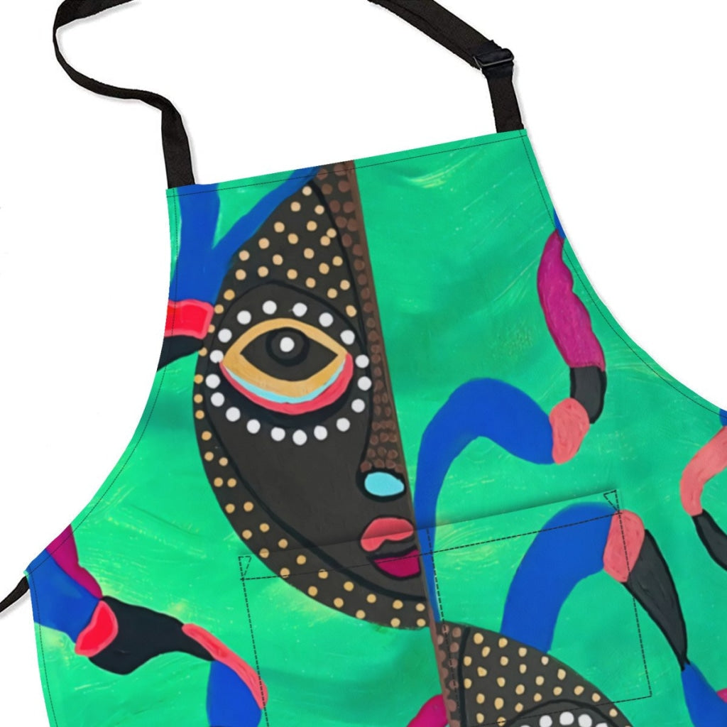 African Culture Art Apron - E Aprons