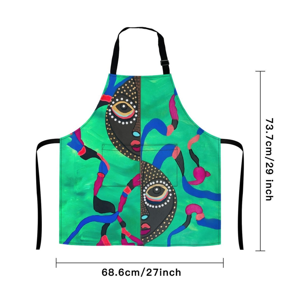 African Culture Art Apron - E Aprons