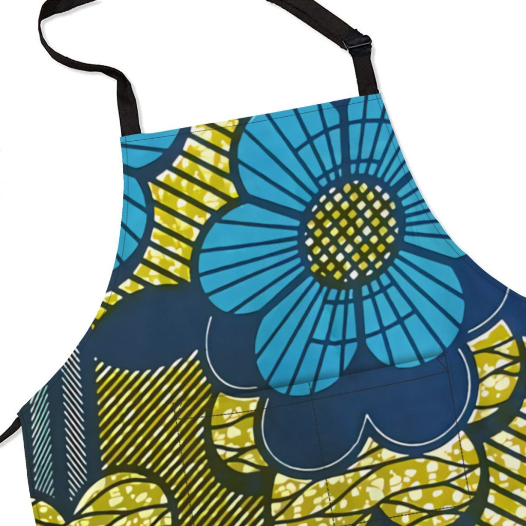 African Culture Art Apron - Flowers Aprons