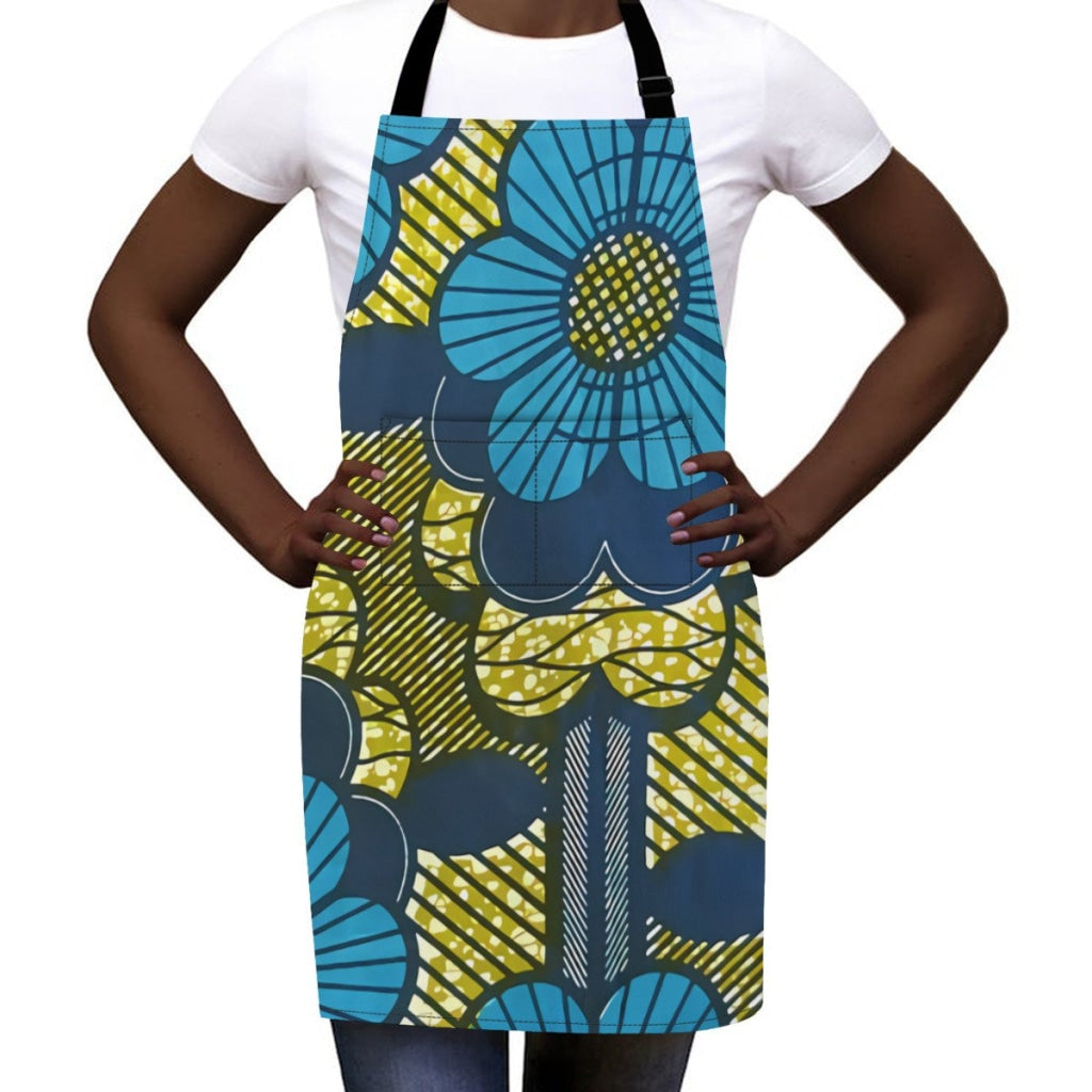 African Culture Art Apron - Flowers Aprons