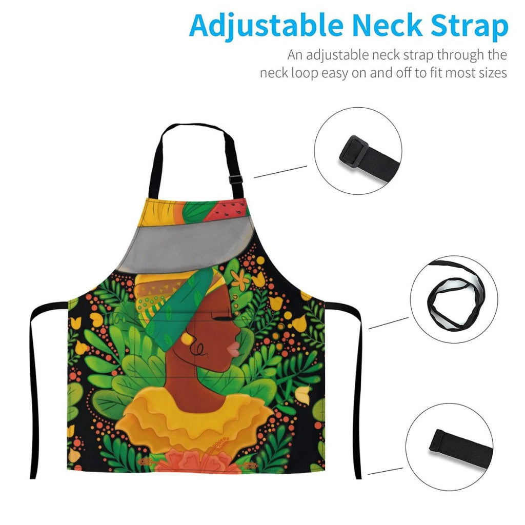 African Culture Art Apron - Fruits 3 Aprons