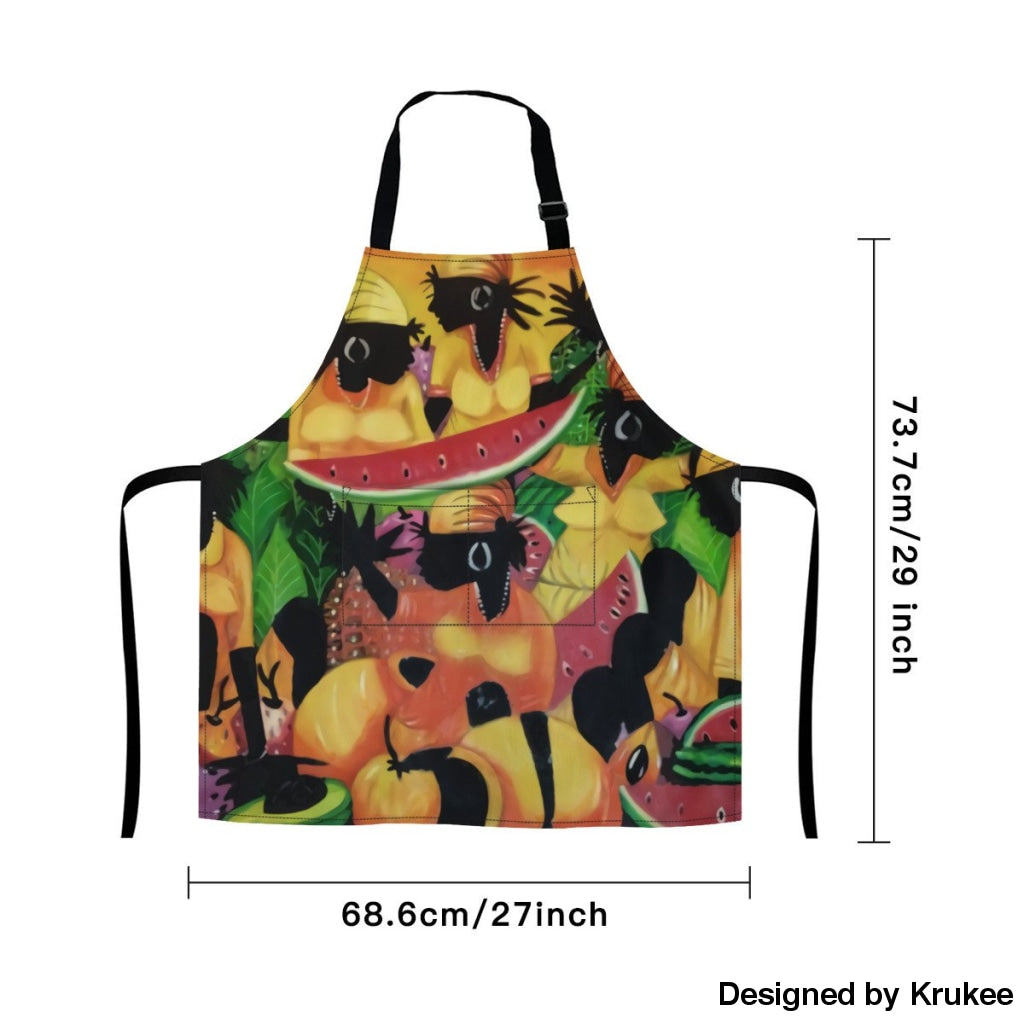 African Culture Art Apron - Fruits Aprons