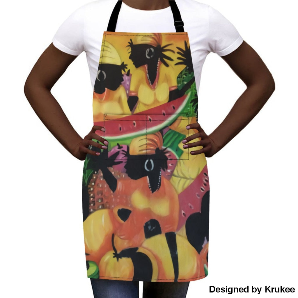 African Culture Art Apron - Fruits Aprons