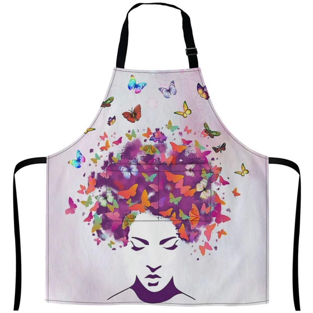 African Culture Art Apron - Girl 8 27Inch X 29Inch Aprons