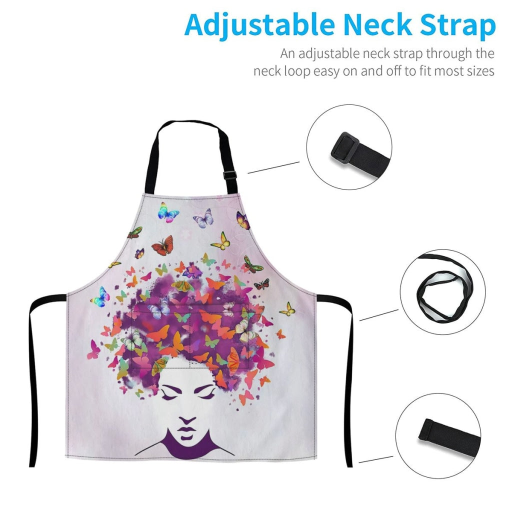 African Culture Art Apron - Girl 8 Aprons