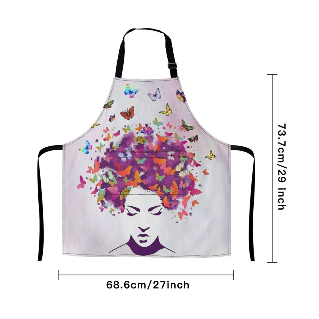 African Culture Art Apron - Girl 8 Aprons