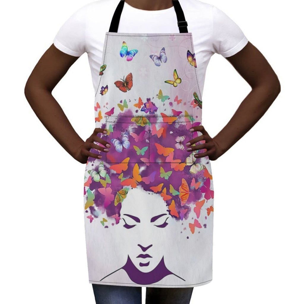 African Culture Art Apron - Girl 8 Aprons