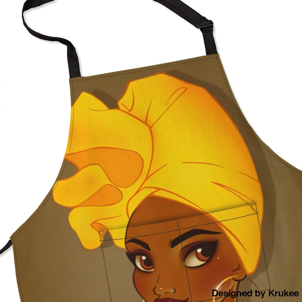 African Culture Art Apron - Girl 9 Aprons