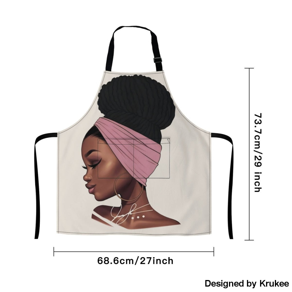 African Culture Art Apron - Girl Aprons