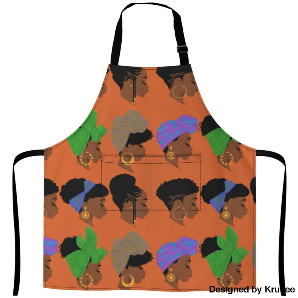 African Culture Art Apron - Girls 27Inch X 29Inch Aprons