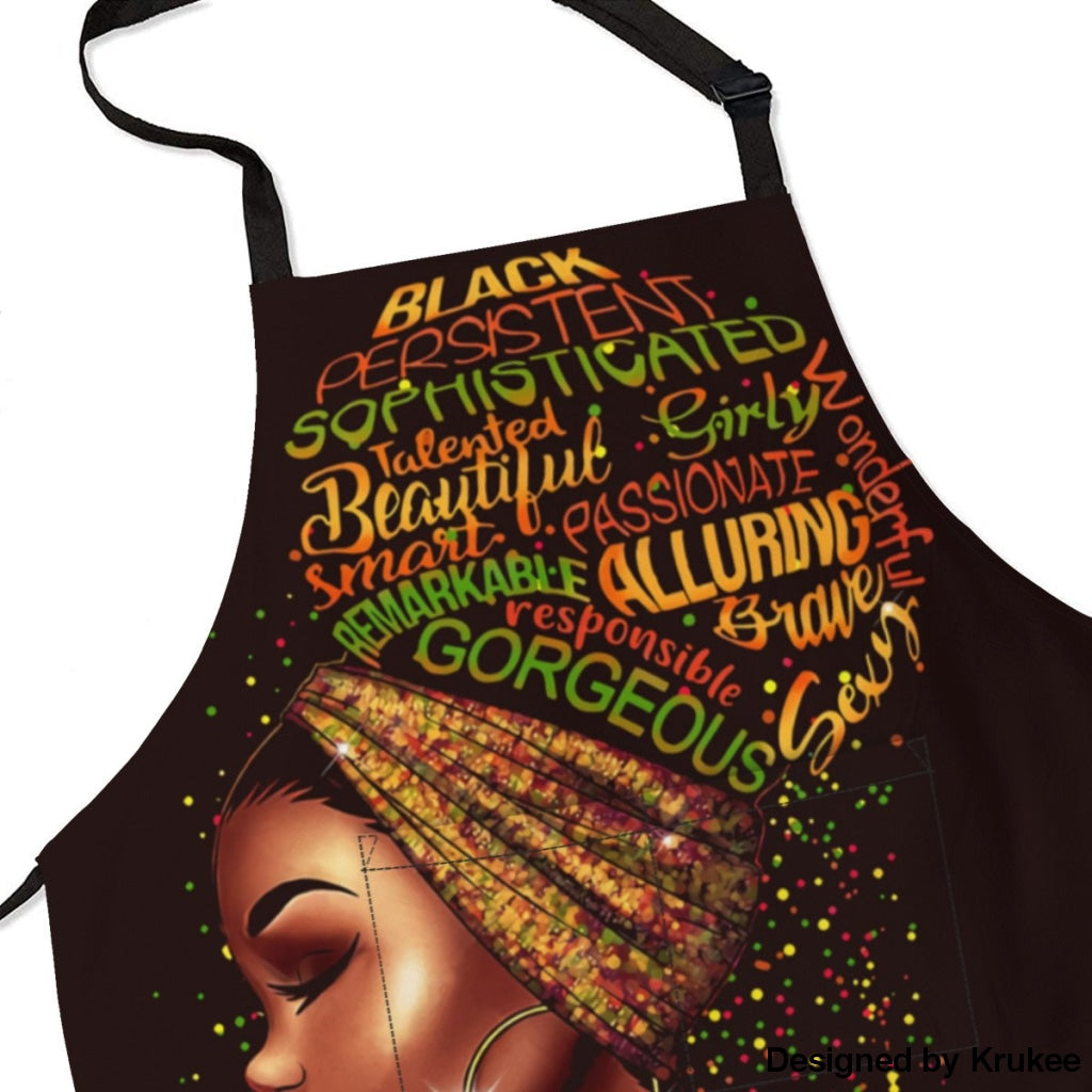 African Culture Art Apron - God Say Im Aprons