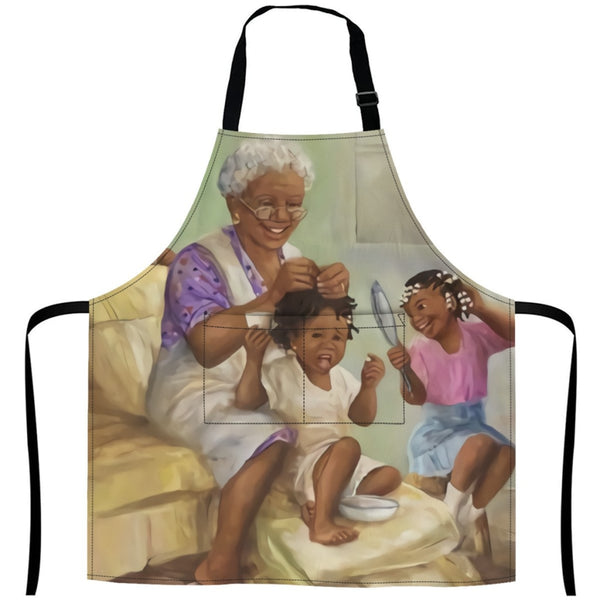 African Culture Art Apron - Grandma 27Inch X 29Inch Aprons