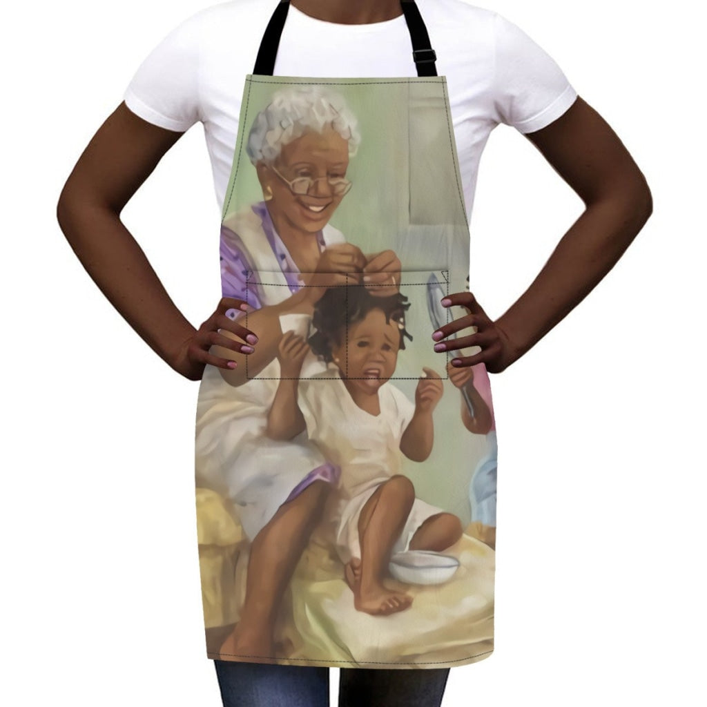 African Culture Art Apron - Grandma Aprons