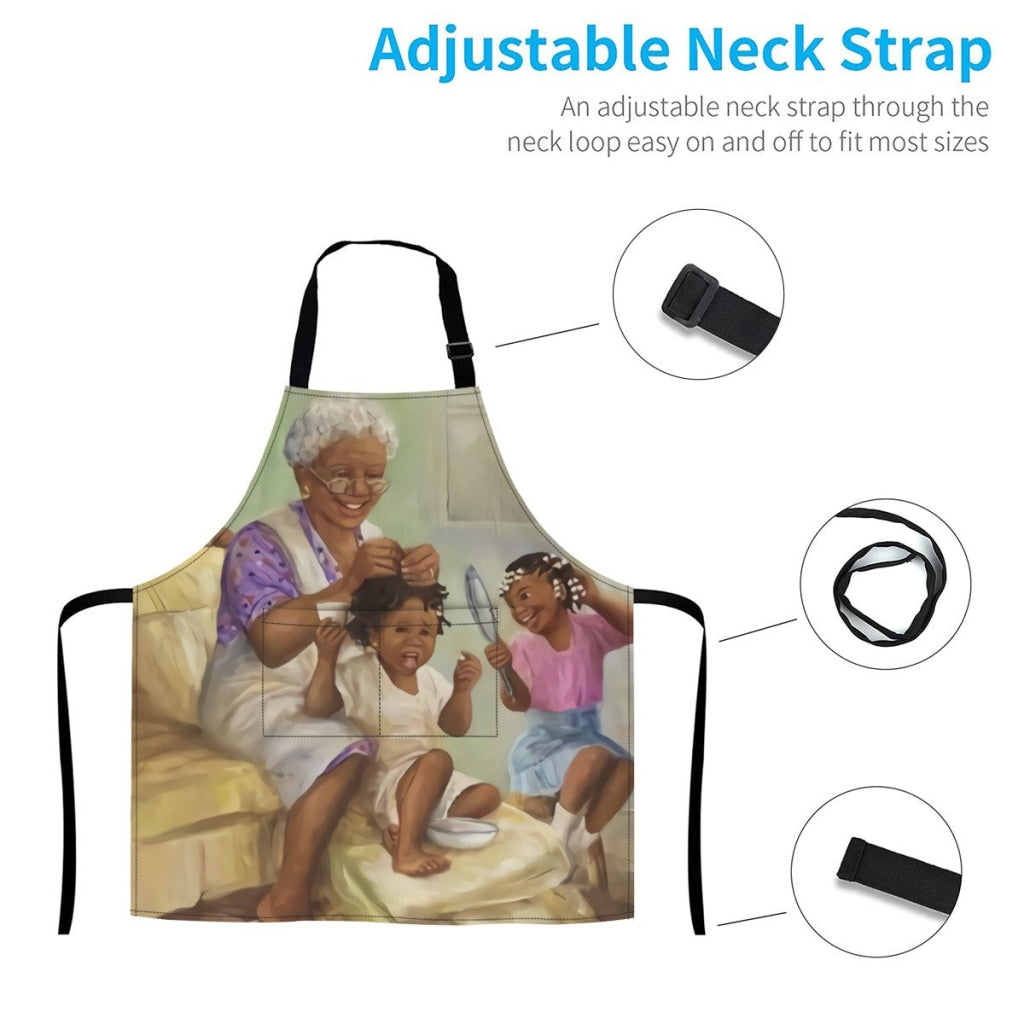 African Culture Art Apron - Grandma Aprons