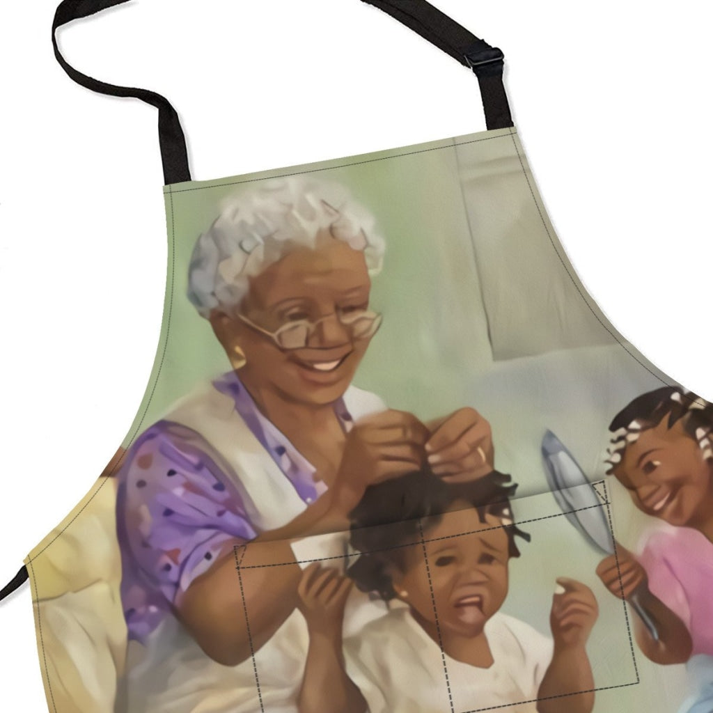 African Culture Art Apron - Grandma Aprons