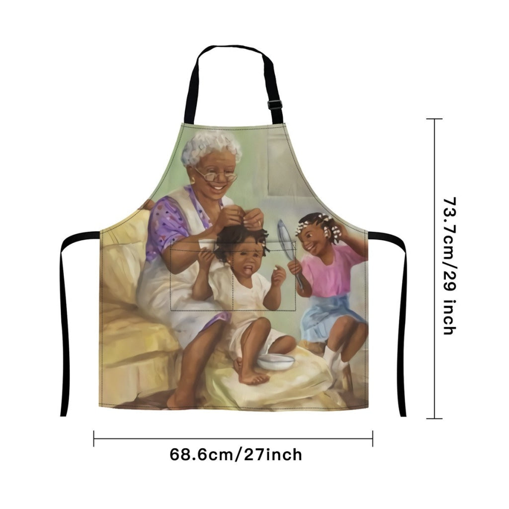 African Culture Art Apron - Grandma Aprons