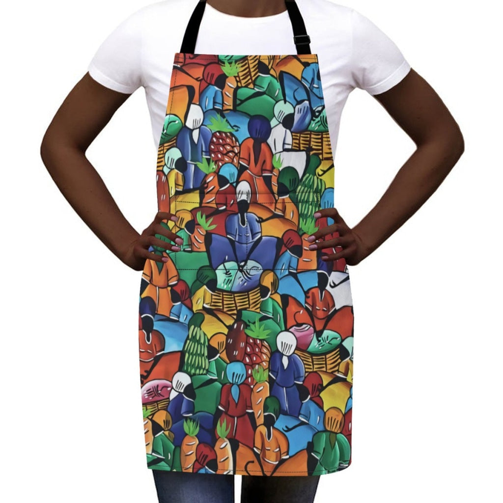 African Culture Art Apron - Harvest 2 Aprons