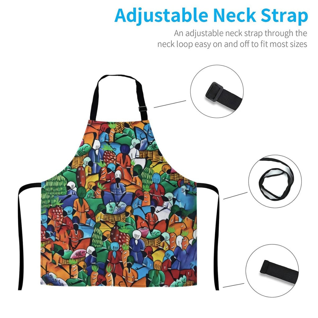 African Culture Art Apron - Harvest 2 Aprons