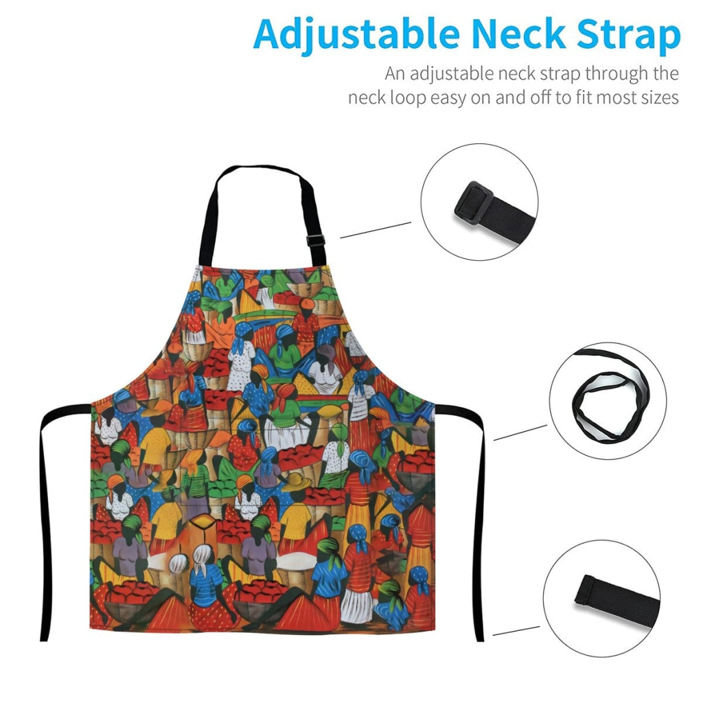 African Culture Art Apron - Harvest 5 Aprons