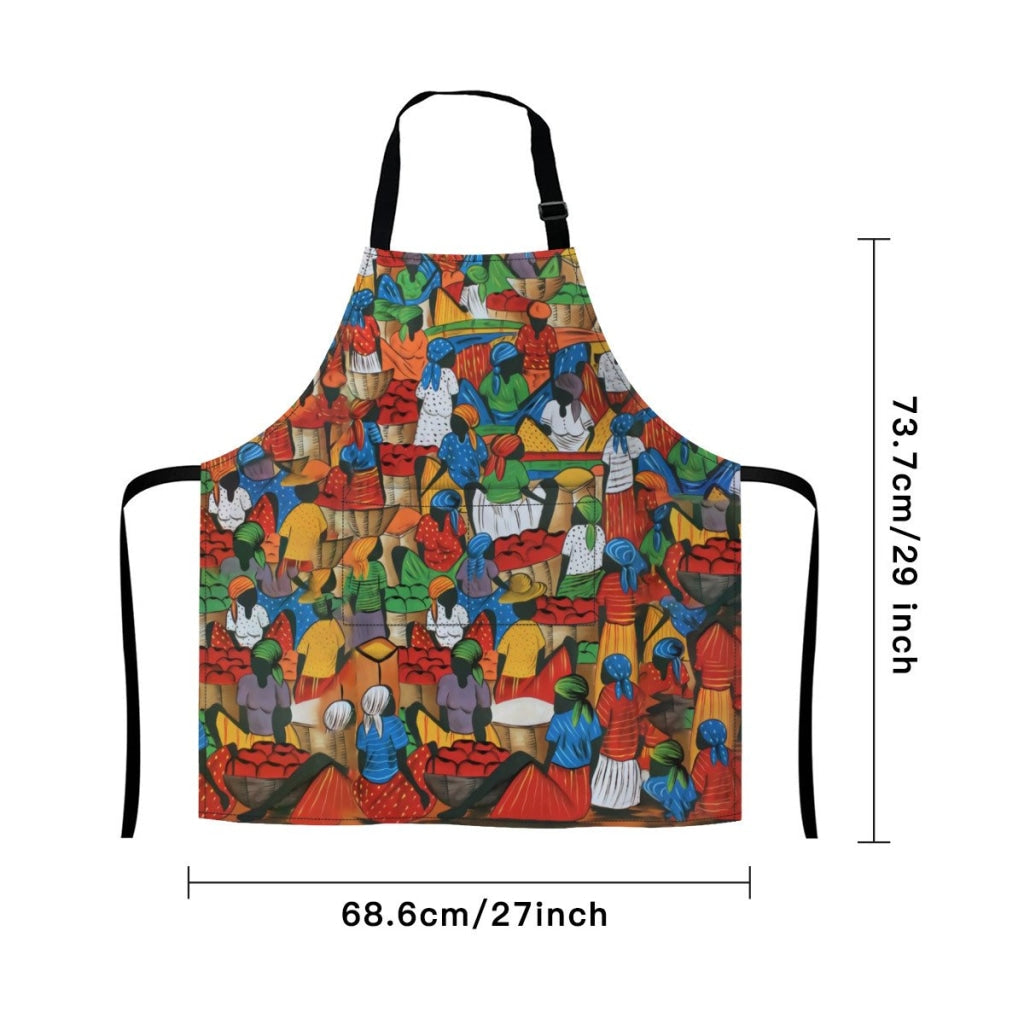 African Culture Art Apron - Harvest 5 Aprons