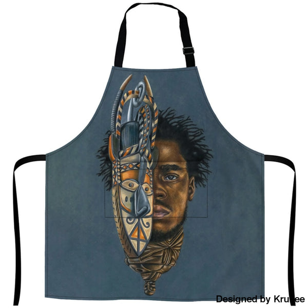 African Culture Art Apron - He 27Inch X 29Inch Aprons