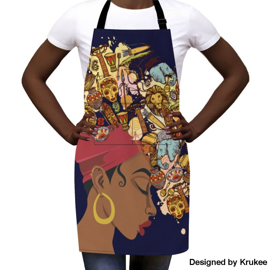 African Culture Art Apron - History Aprons