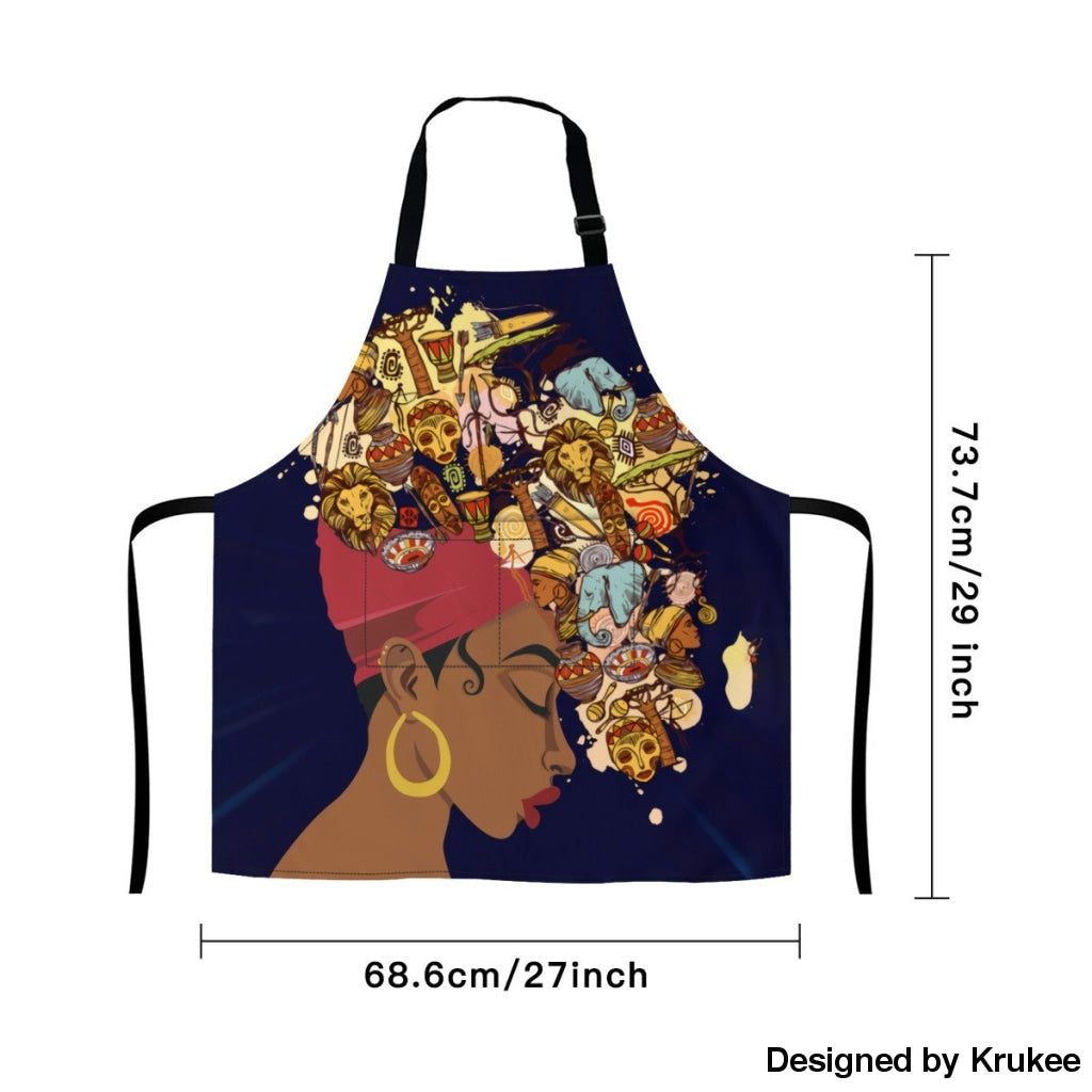 African Culture Art Apron - History Aprons