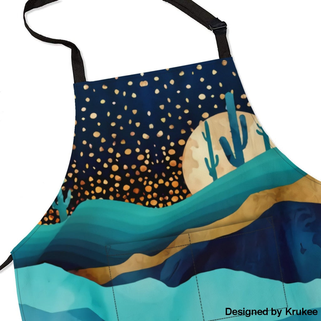 African Culture Art Apron - Moonlight Aprons