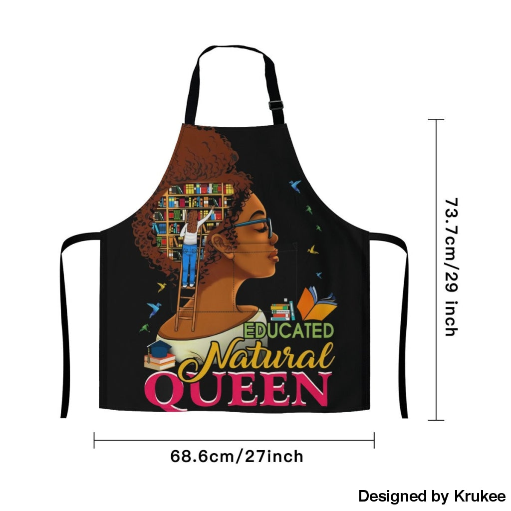 African Culture Art Apron - Queen Aprons