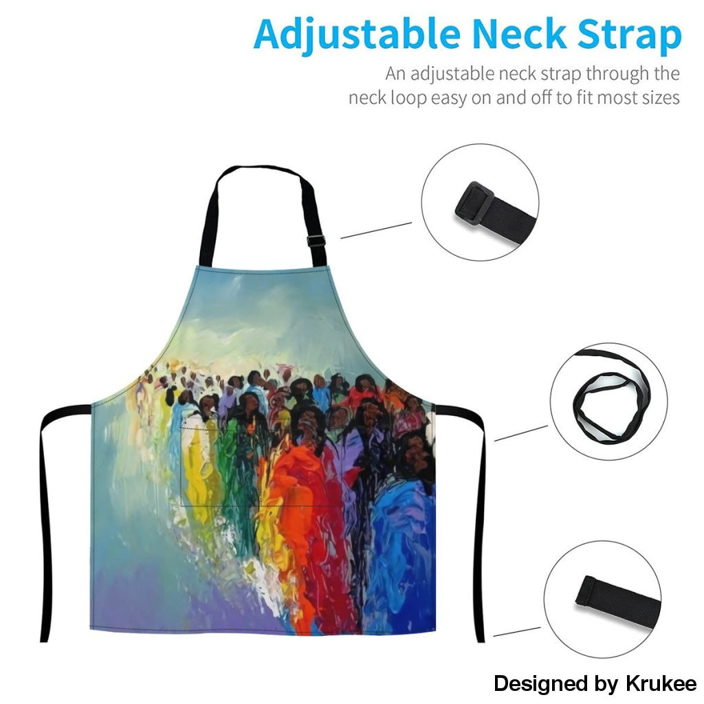 African Culture Art Apron - River Aprons