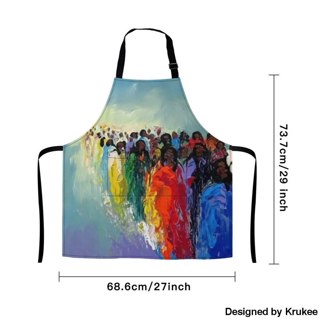 African Culture Art Apron - River Aprons