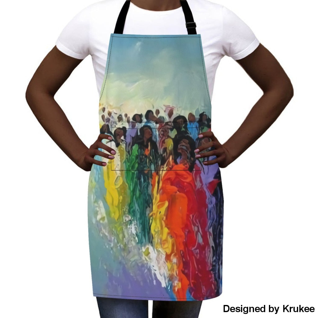 African Culture Art Apron - River Aprons