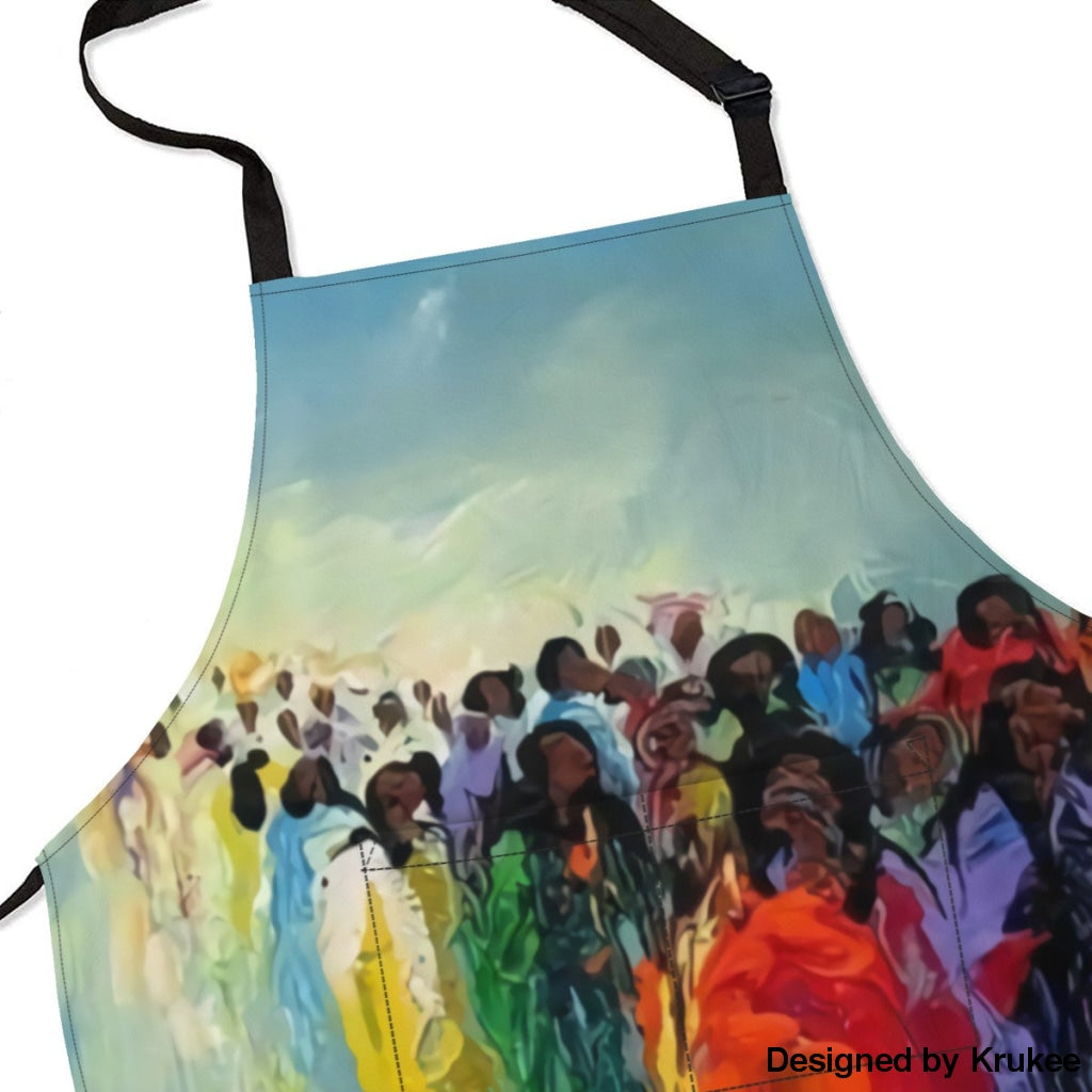 African Culture Art Apron - River Aprons