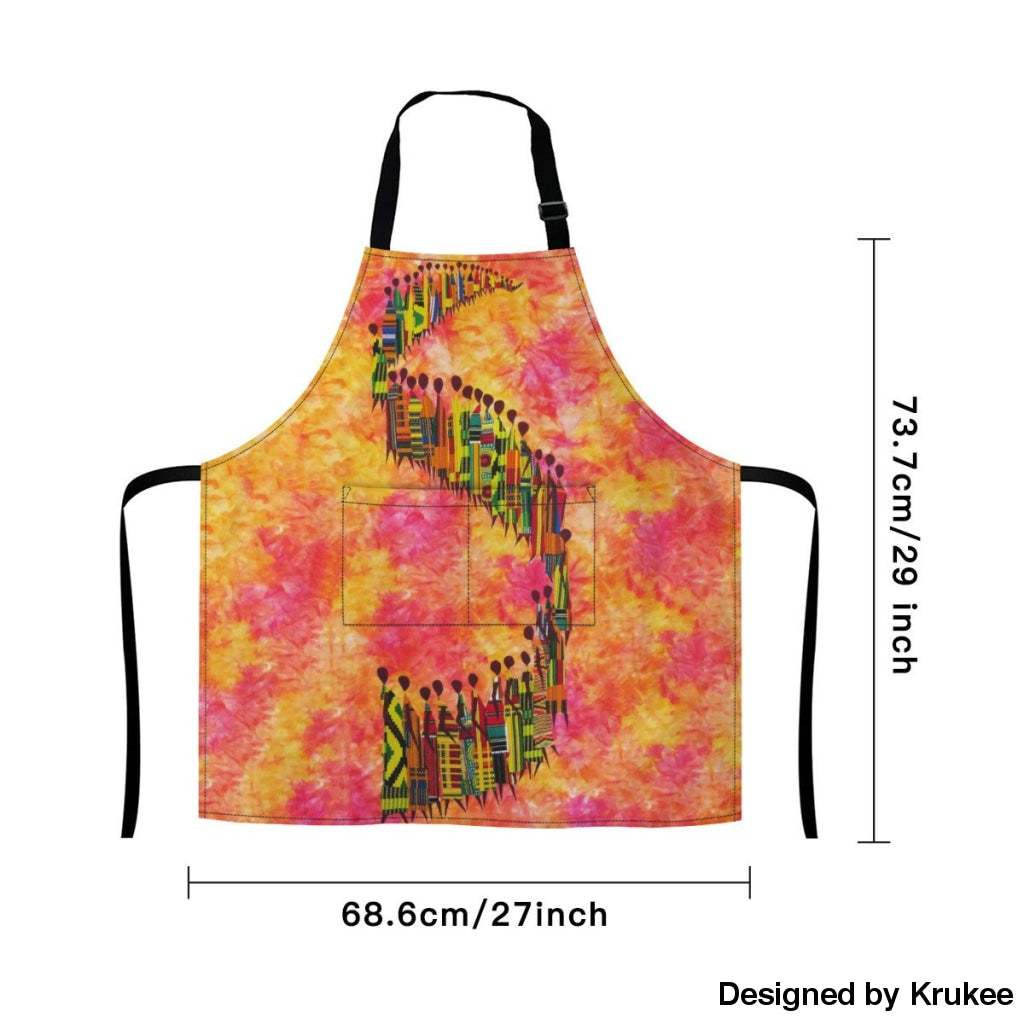 African Culture Art Apron - Road Aprons