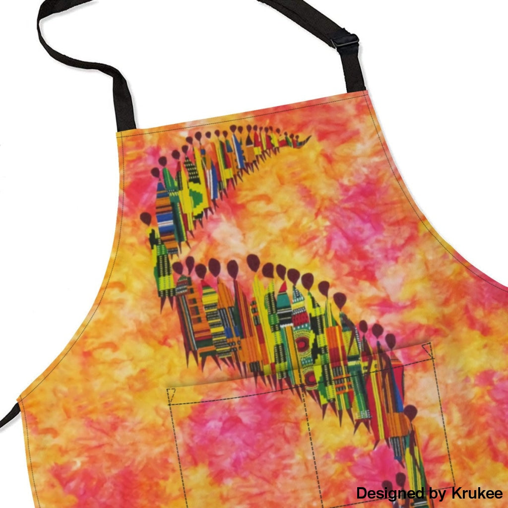 African Culture Art Apron - Road Aprons